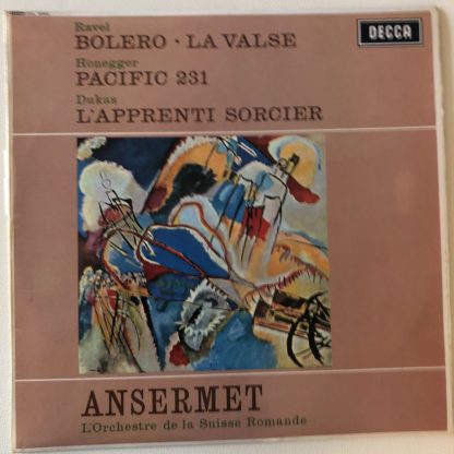 SXL 6065 Ravel Bolero / Honegger Pacific 231 / Dukas
