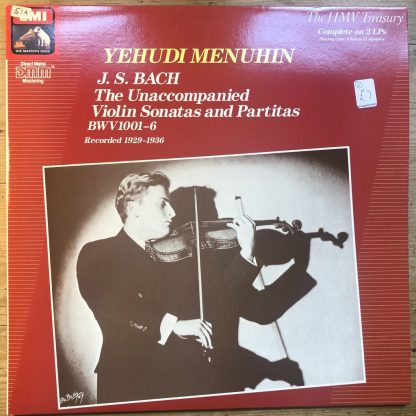 EX 7 69377 1 Bach Unaccompanied Sonatas & Partitas / Menuhin 2 LP set