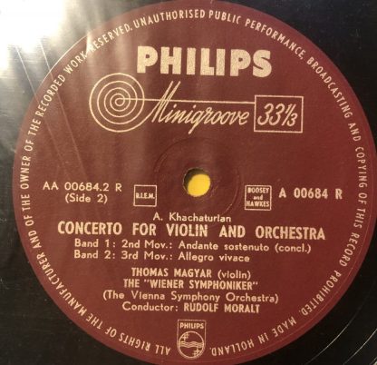 A 00684 R Khachaturian Violin Concerto / Thomas Magyar