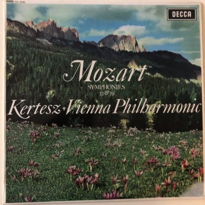 SXL 6056 Mozart Symphonies Nos. 33 & 39 / Kertesz / VPO W/B
