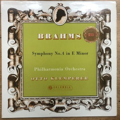SAX 2350 Brahms Symphony No.4 Philharmonia Orchestra Otto Klemperer B/S