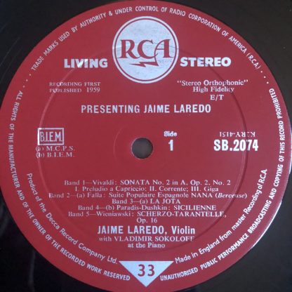SB 2074 Presenting Jaime Laredo R/S