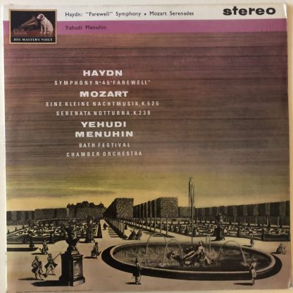ASD 506 Haydn Farewell Symphony / Mozart Serenades / Menuhin W/G