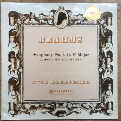SAX 2351 Brahms Symphony No. 3 etc. / Klemperer B/S