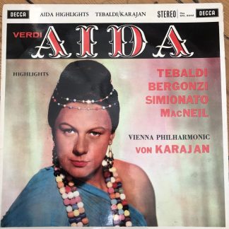 SXL 2242 Verdi Aida (highlights) / Tebaldi, etc. / Karajan / VPO W/B