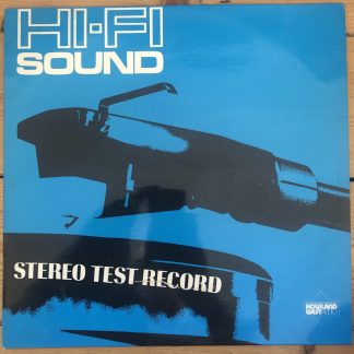 HFS75 HI-FI Sound Stereo Test Record