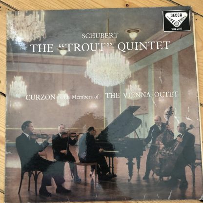 SXL 2110 Schubert The Trout Quintet / Curzon