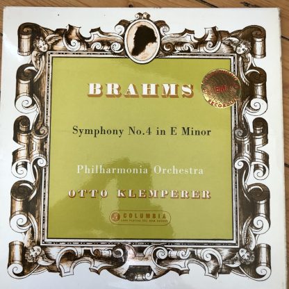 SAX 2350 Brahms Symphony No. 4 / Klemperer / Philharmonia B/S