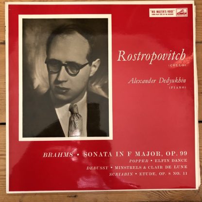 ALP 1690 Brahms Cello Sonata, etc. / Rostropovich