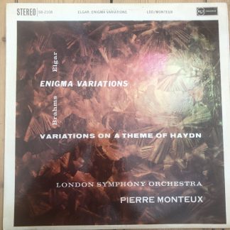 SB 2108 Elgar Enigma Variations / Brahms Haydn Variations / Monteux LSO R/S
