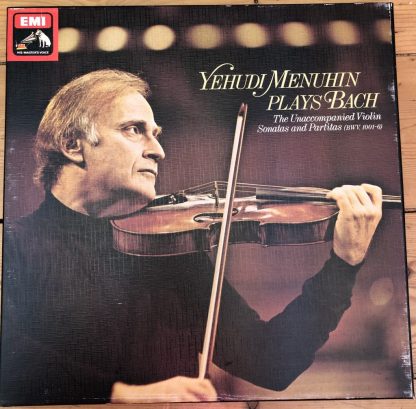 SLS 5045 Yehudi Menuhin plays Bach 3 LP box