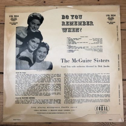 LVA 9024 McGuire Sisters Do You Remember When?