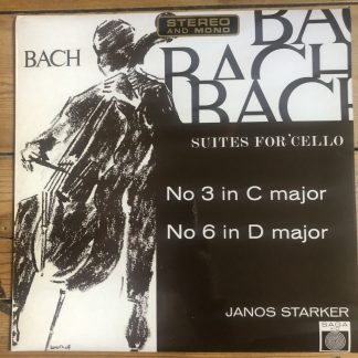 XID 5161 Bach Suites For Unaccompanied Cello Nos. 3 & 6 / Janos Starker