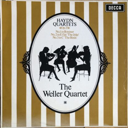 SXL 6182 Haydn Quartets Op. 33 1 - 3 / Weller Quartet W/B