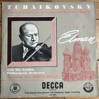 LXT 2970 Tchaikovsky Violin Concerto Mischa Elman