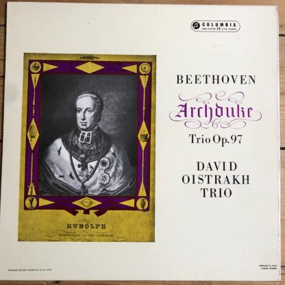 33CX 1643 Beethoven Archduke Trio / David Oistrakh