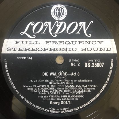 OSA 1203 Wagner Die Walküre / Solti W/B 6 LP box set