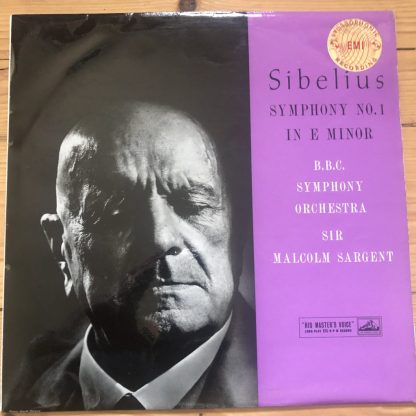 ASD 260 Sibelius Symphony No. 1 / Sargent BBCSO W/G