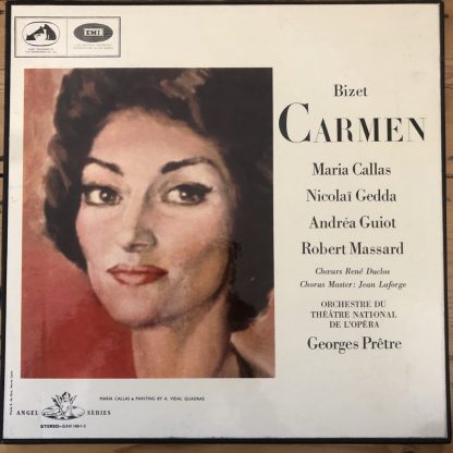 SAN 140-2 Bizet Carmen / Maria Callas / Pretre W/A 3 LP box set