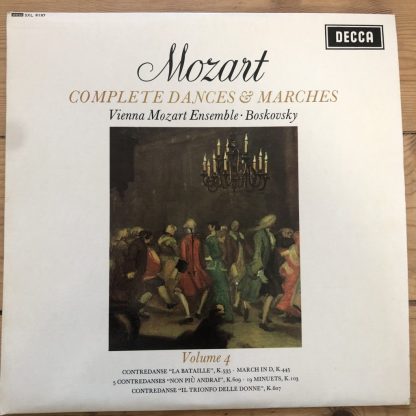 SXL 6197 Mozart Complet Dances & Marches Vol. 4 / Boskovsky W/B