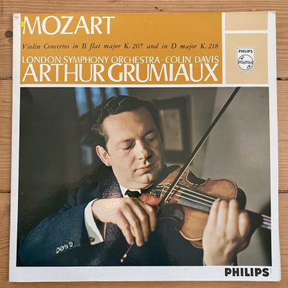 SAL 3440 Mozart Violin Concertos 1 & 4 / Arthur Grumiaux