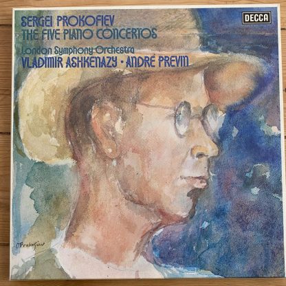 15BB 218-220 Prokofiev The Five Piano Concertos / Ashkenazy / Previn 3 LP box set