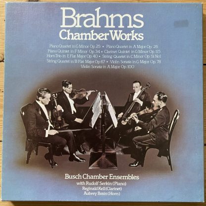 SHB 61 Brahms Chamber Works / Busch Chamber Ensembles 7 LP box
