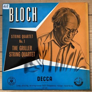 LXT 5071 Bloch String Quartet No. 1 / Griller Quartet O/G