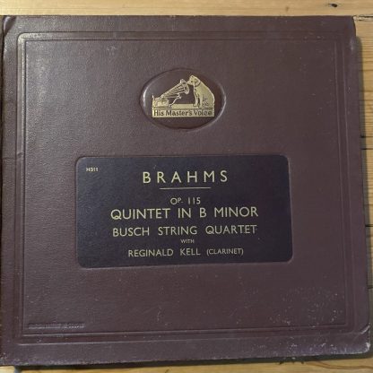 DB 3385/86 Brahms Quinet in B min