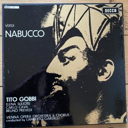 SET 298-300 Verdi Nabucco / Gobbi / Gardelli etc. W/B 3 LP box