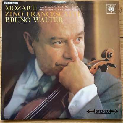 SBRG 72323 Mozart Violin Concertos 3 & 4 / Francescatti / Walter