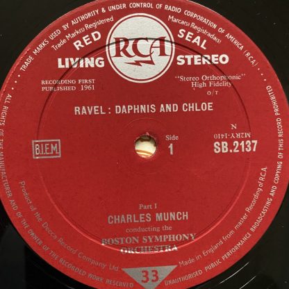 SB 2137 Ravel Daphnis & Chloe / Munch