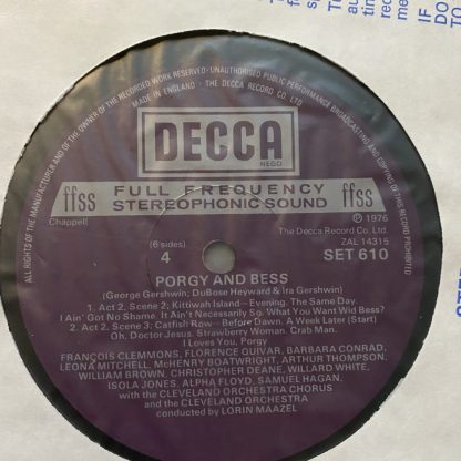 SET 609-11 Gershwin Porgy & Bess / Maazel 3 LP Box set HP LIST