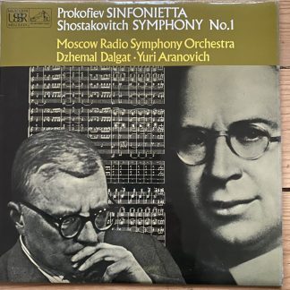 ASD 2765 Prokofiev Sinfonietta / Shostakovich Symphony No. 1 / Dalgat / Aronovich