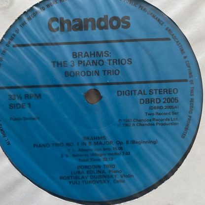 DBRD 2005 Brahms The Three Piano Trios / Borodin Trio 2 LP set