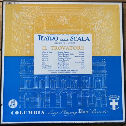 33CX 1483-5 Verdi Il Trovatore / Callas etc. / Karajan E/R 3 LP box