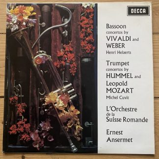 SXL 6375 Bassoon & Trumpet Concertos / Ansermet / OSR etc. W/B