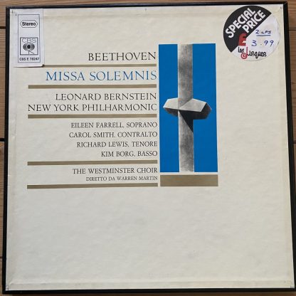 CBS S 77208 Beethoven Missa Solemnis / Bernstein