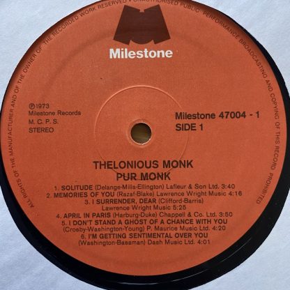 47004 Thelonious Monk - Pure Monk 2 LP set