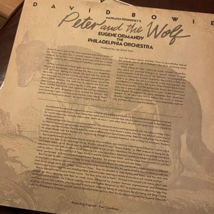 ARL1-2743 David Bowie Narrates Peter & the Wolf /
