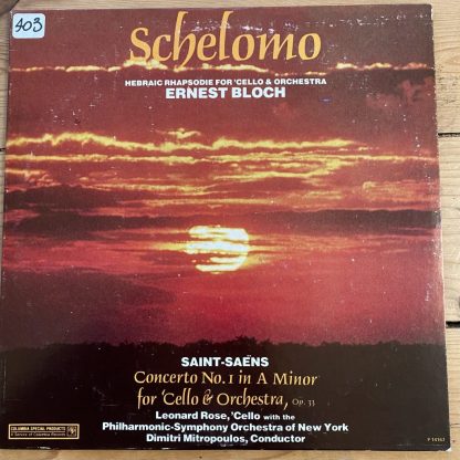 P 14167 Bloch Schelomo / Saint-Saëns Cello Concerto No.1