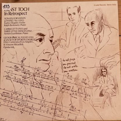 S502 Ernst Toch in Retrospect Violin Sonata,