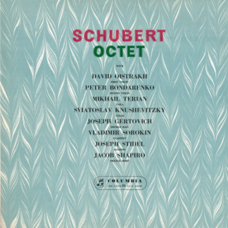 33CX 1423 Schubert Octet in F / David Oistrakh, etc.