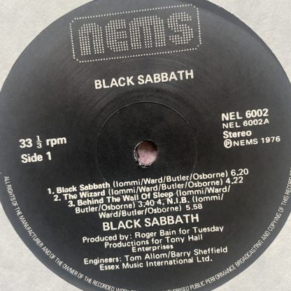 NEL 6002 Black Sabbath - Black Sabbath