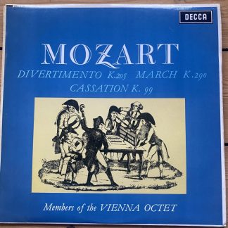 SXL 6150 Mozart Divertimento K.205 etc. / Members of Vienna Octet W/B