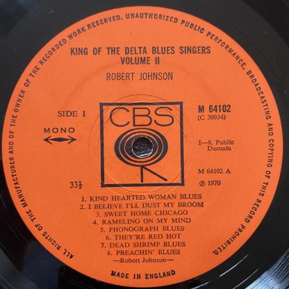 CBS 64102 Robert Johnson King Of The Delta Blues