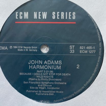 ECM 1277 John Adams Harmonium / De Waart / San Francisco Symphony
