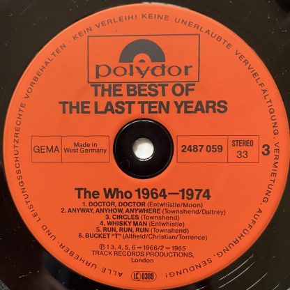 2674 017 The Who - '64 - '74 The Best of The Last Ten Years