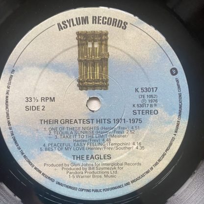 K53017 Eagles Their Greatest Hits