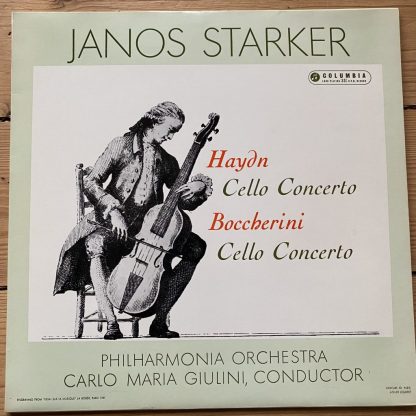 33CX 1665 Haydn / Boccherini Cello Concertos / Starker / Giulini B/G